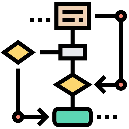Flow chart icon