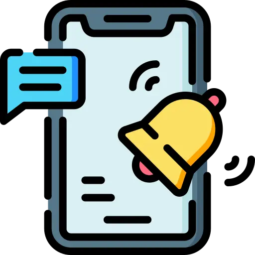 Bell notification on a phone Icon